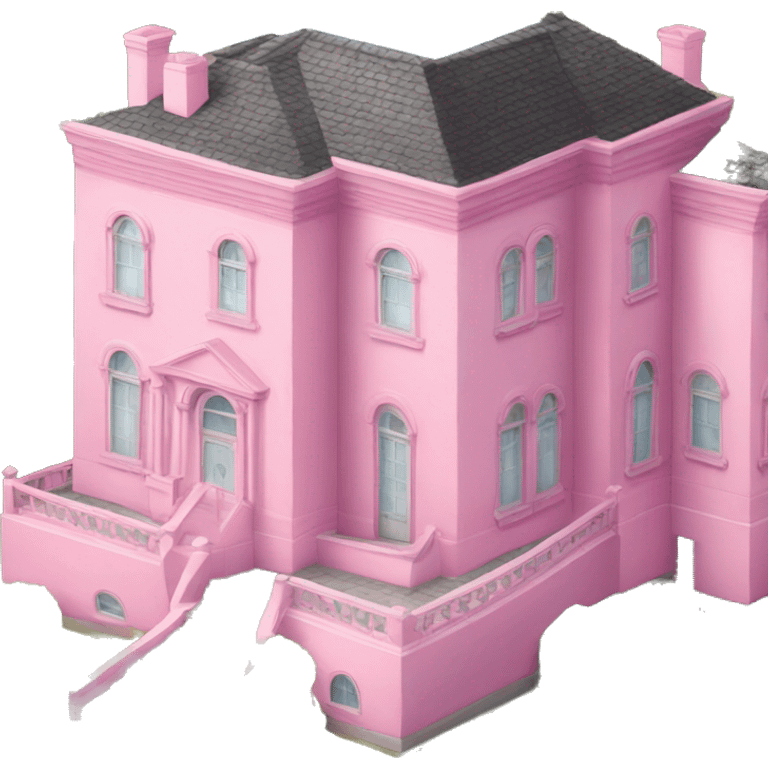 Pink mansion  emoji