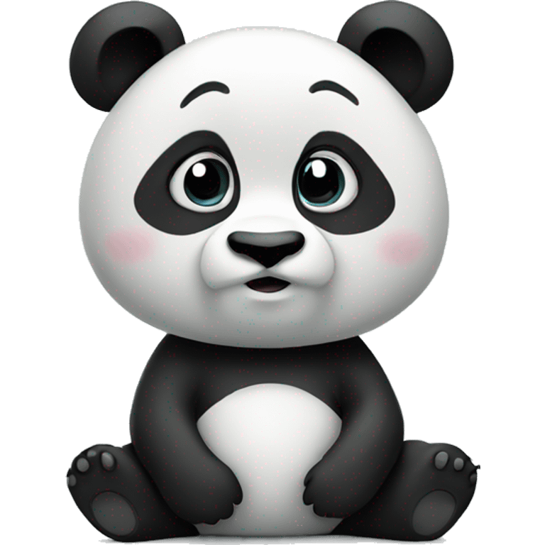 panda that are thinking emoji