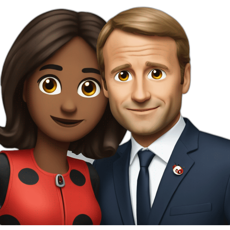 Ladybug et macron emoji