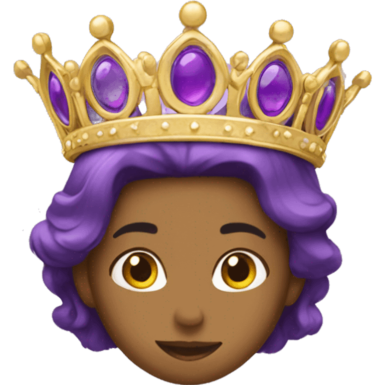 Purple tiara royal emoji