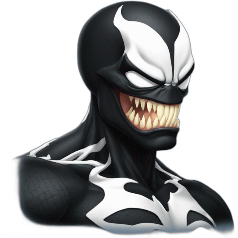 The head of the Marvel's character Venom emoji