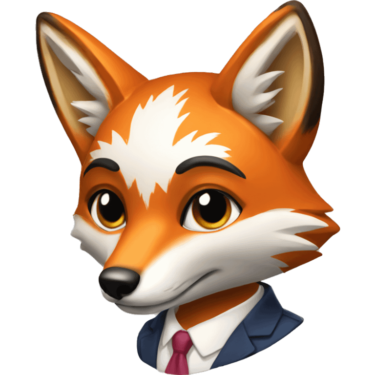 fox in suite emoji