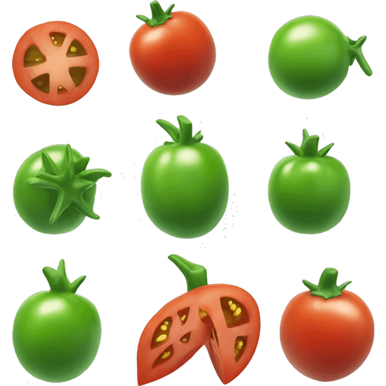 pikachu tomato green chec emoji