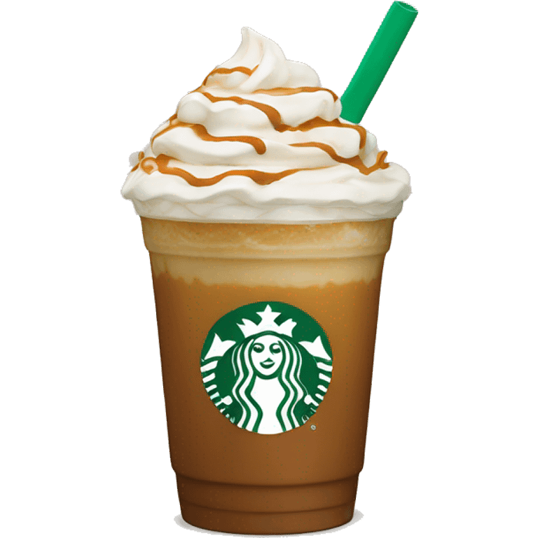 Caramel frappe Starbucks emoji