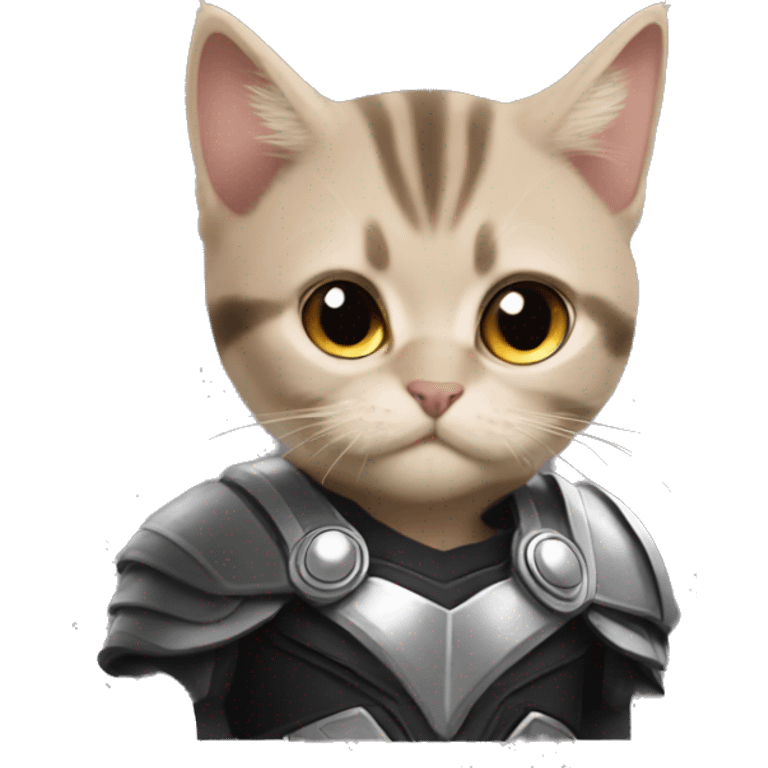 Thor as cat with hamer emoji