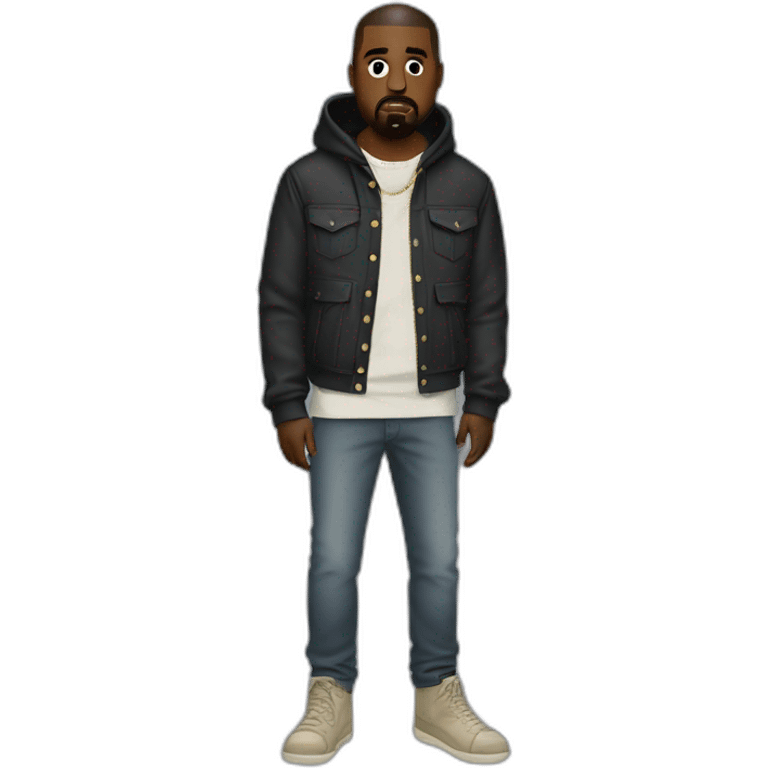 Kanye west wear strange clothes emoji