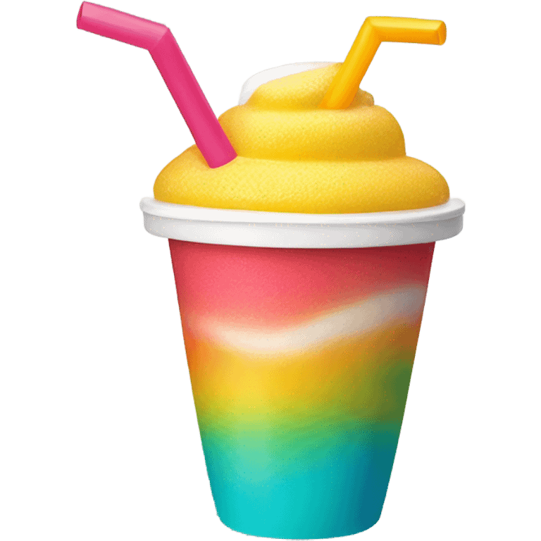 Slurpee with a suntan emoji