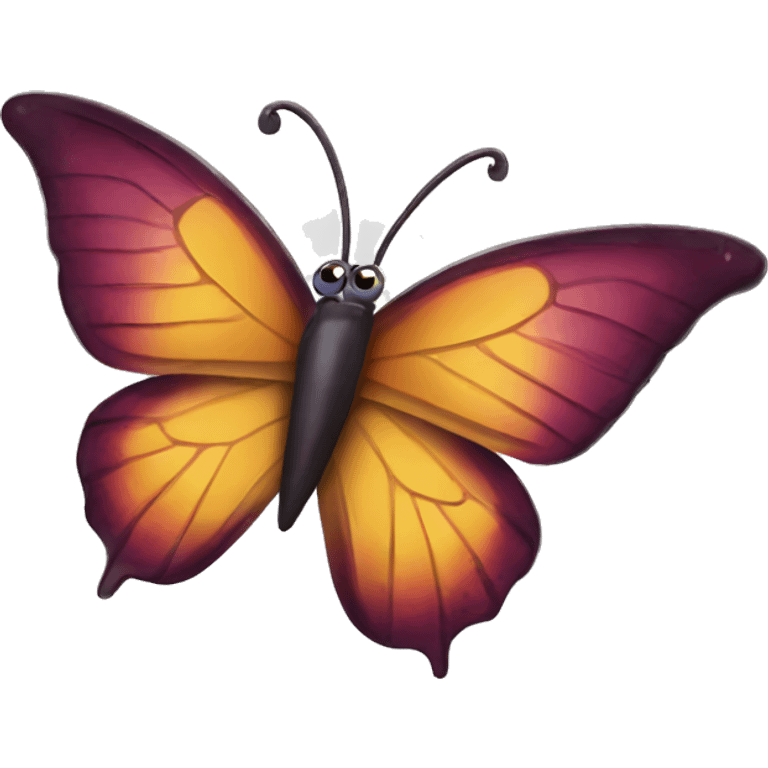 Wine butterfly emoji