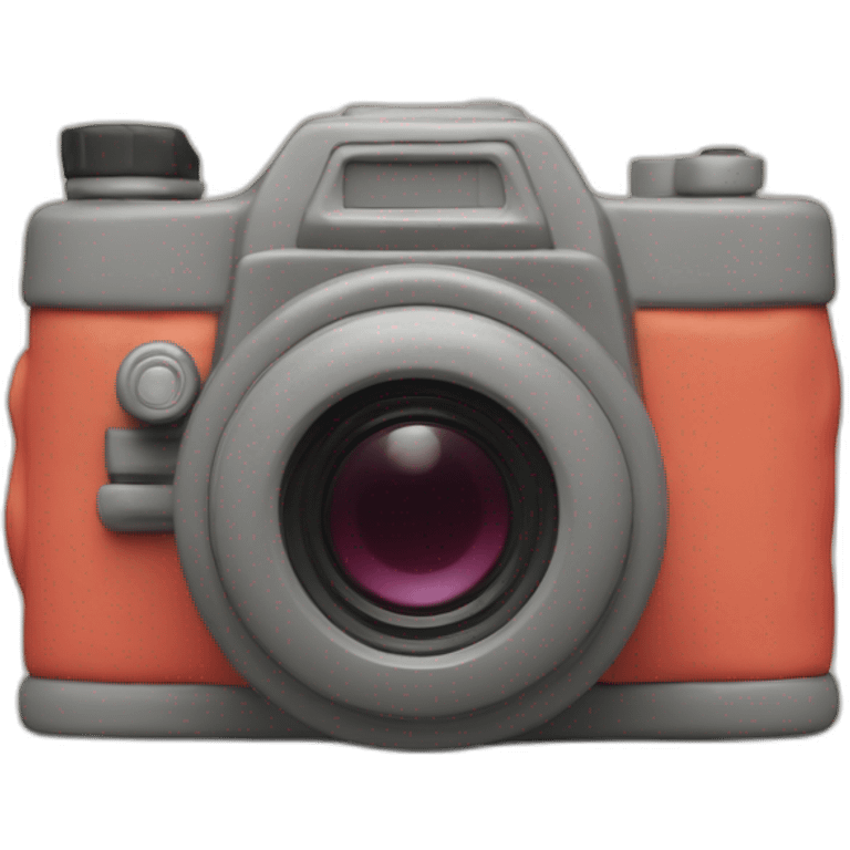 Plasticine slr film camera emoji