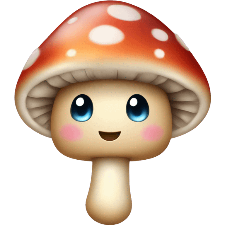 Cute sparkling fairy mushroom emoji