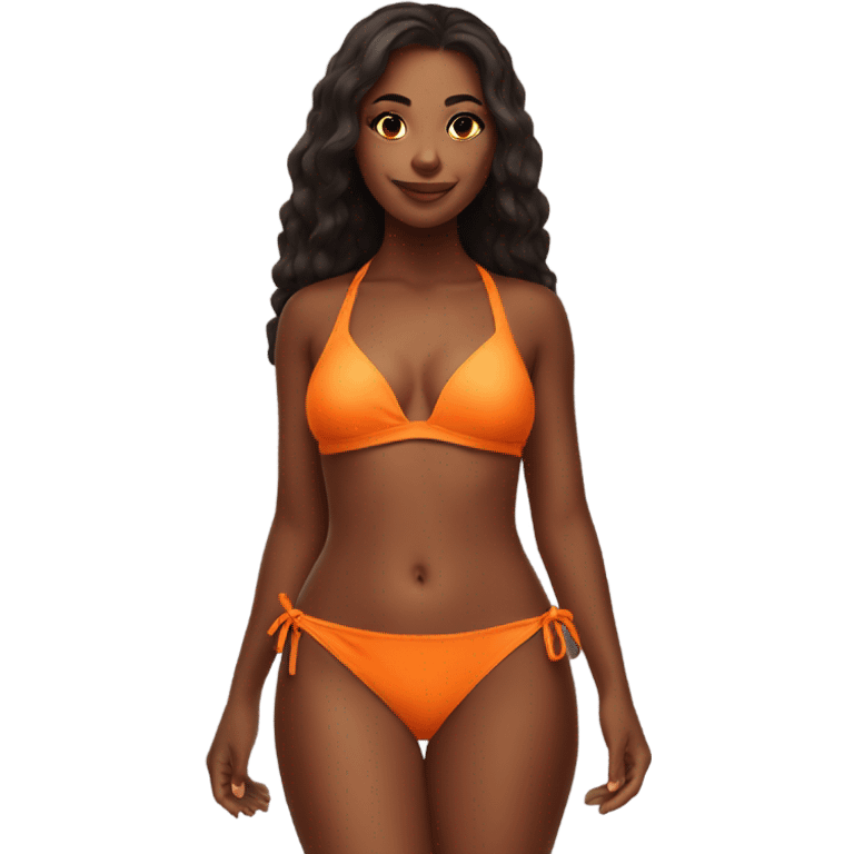 Cute Orange bikini emoji