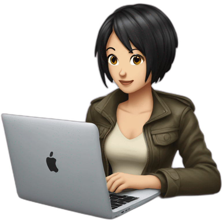 nico-robin-with-a-macbook emoji