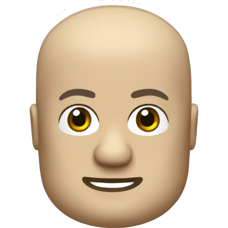 lego head bald emoji