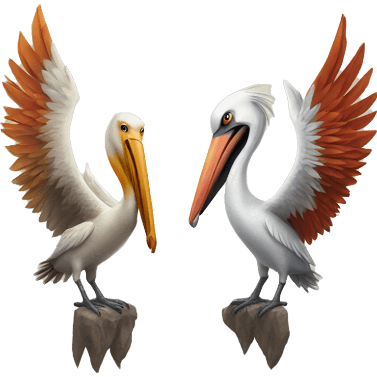 Pelican and Phoenix emoji