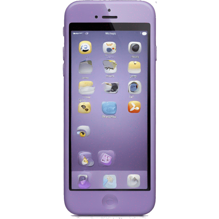 light purple iPhone emoji