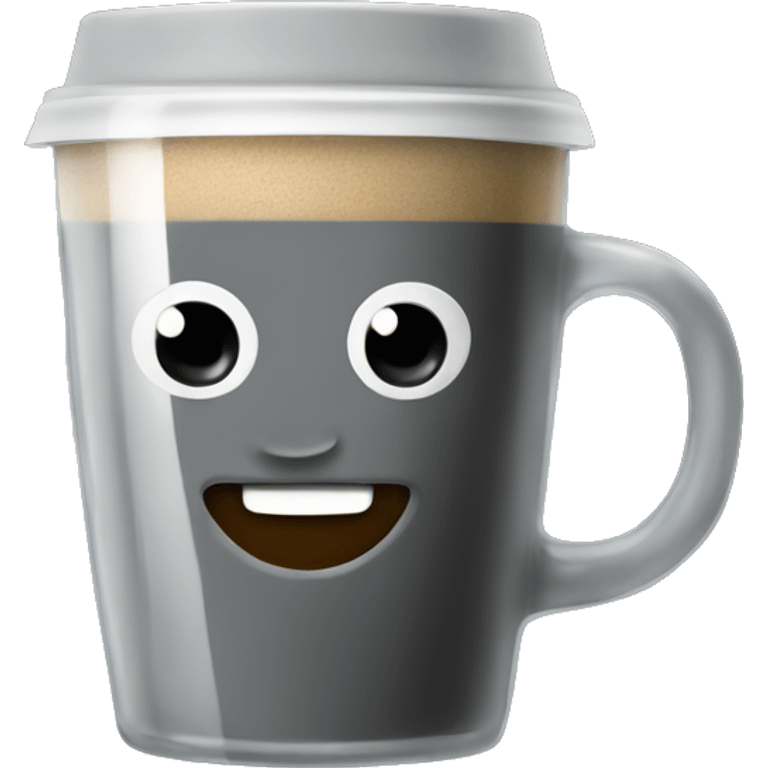 coffee in gray glass emoji