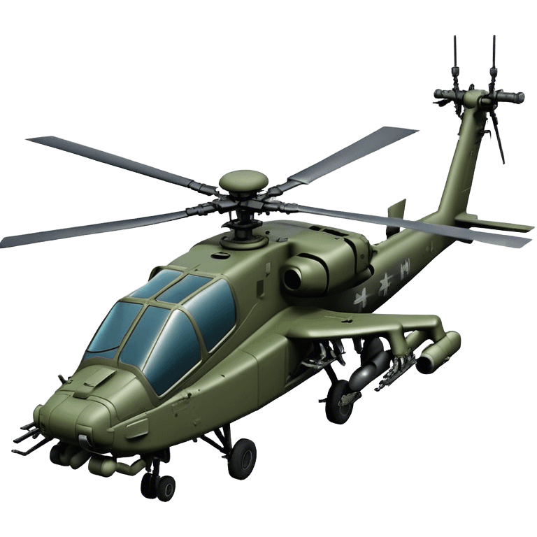 AH-64E Apache - Boeing (Model Year: 2021) (Iconic army green) emoji