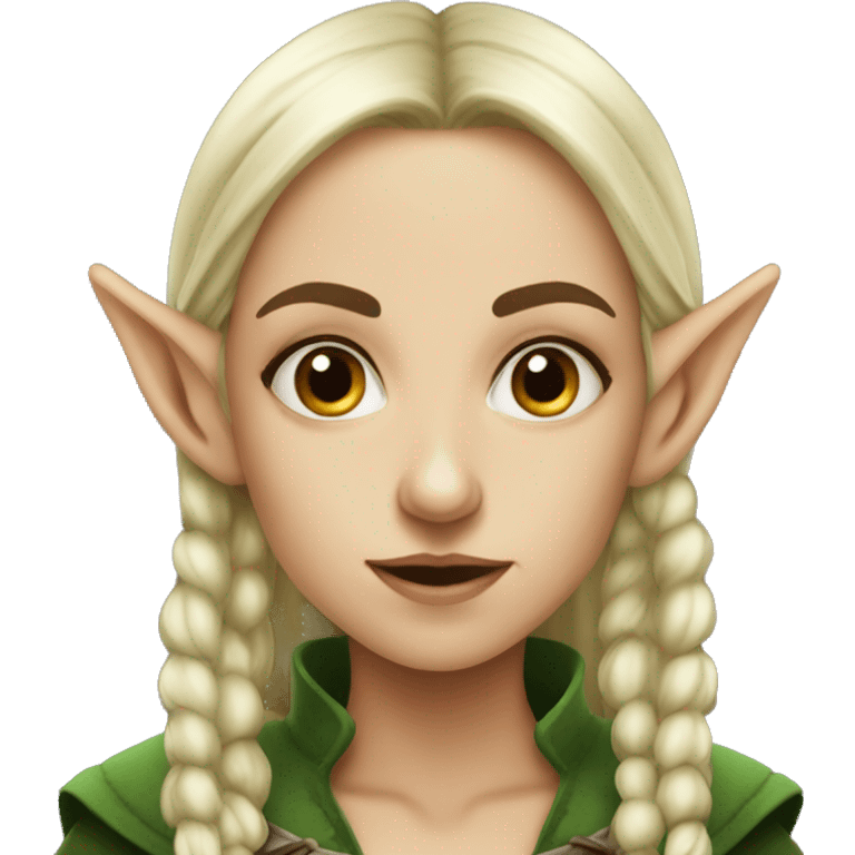 rogue female elf fantasy emoji