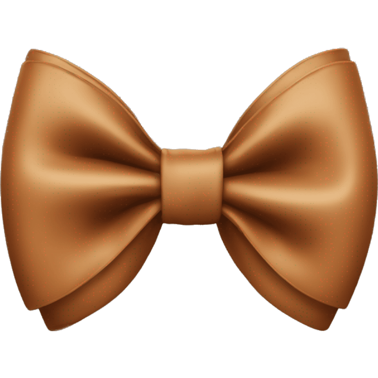 A preppy bow but brown emoji