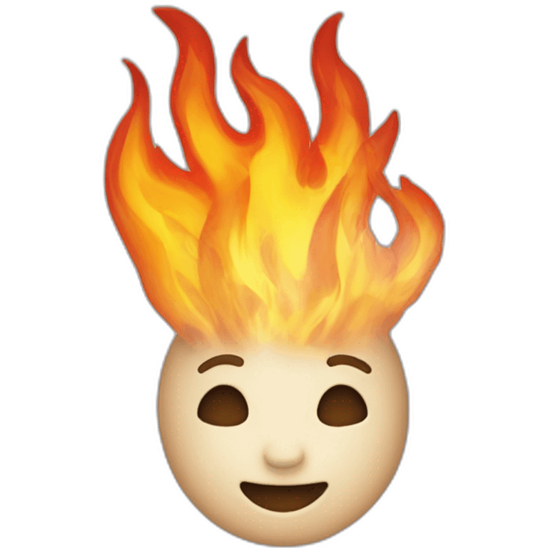 Le cœur brûlant de feu emoji