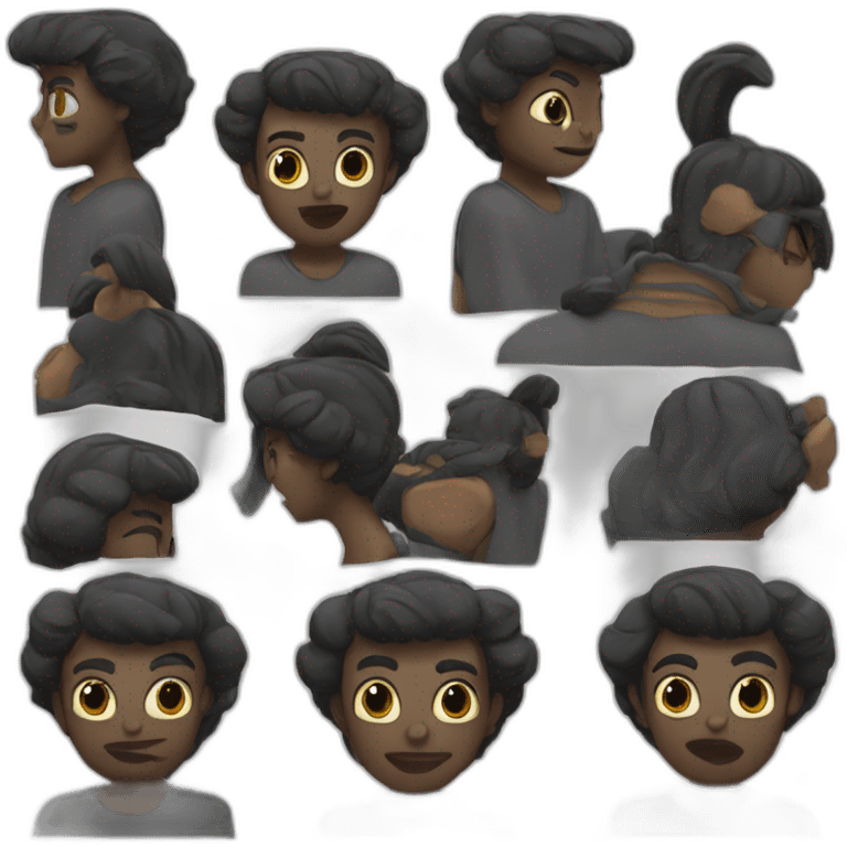 Obélix noir emoji