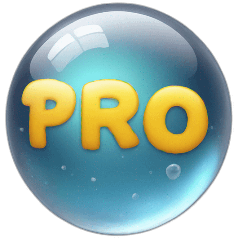 word "Pro" in crystal ball emoji