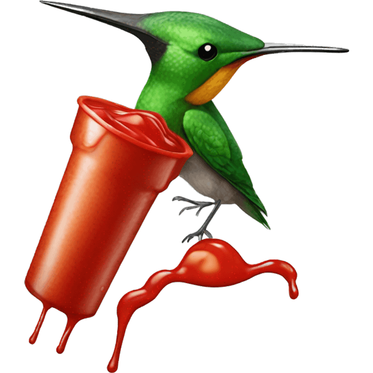 kolibri with ketchup emoji