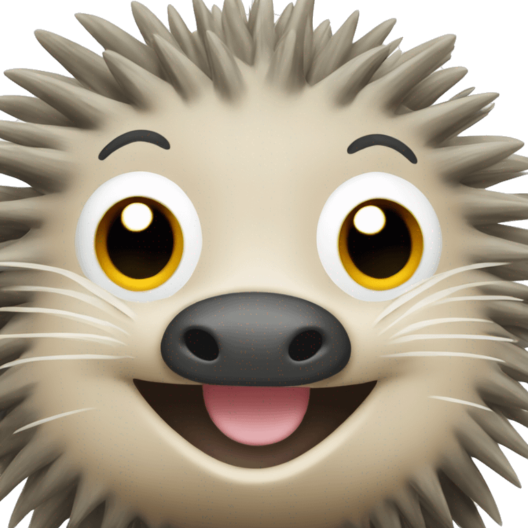 porcupine smiling emoji