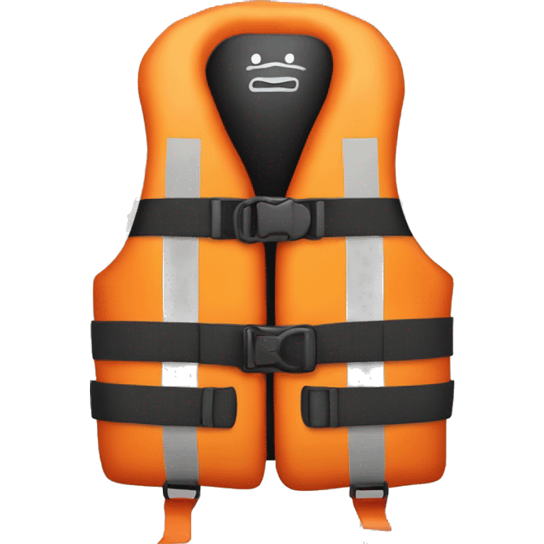 Life jacket wih blinking light emoji