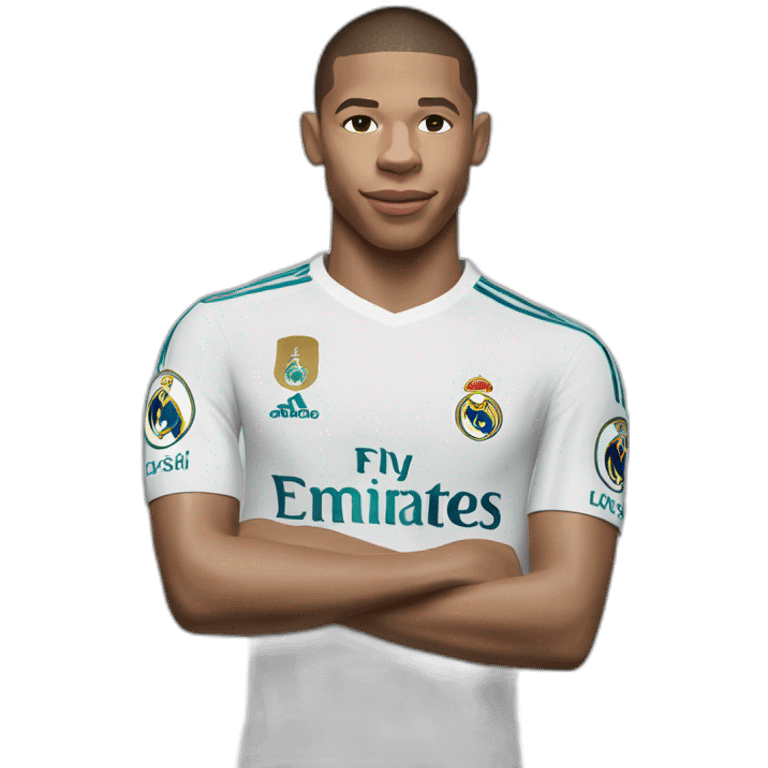 mbappe with real madrid jersey emoji