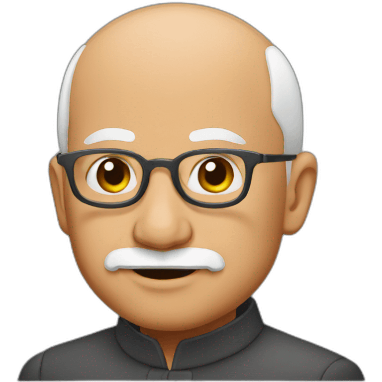 modi with bald head emoji