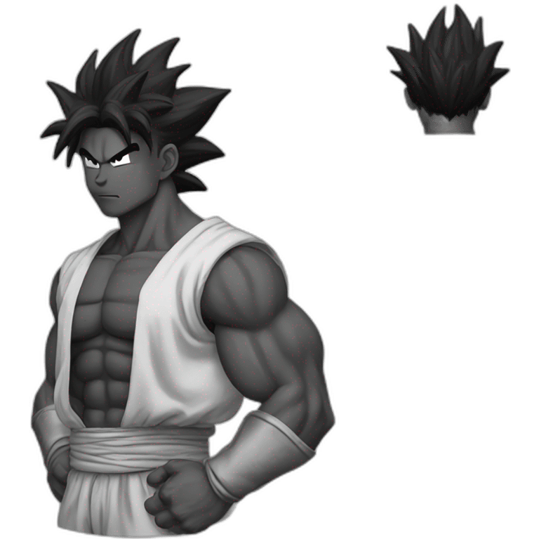 black-super-sayajin-dragon-ball emoji