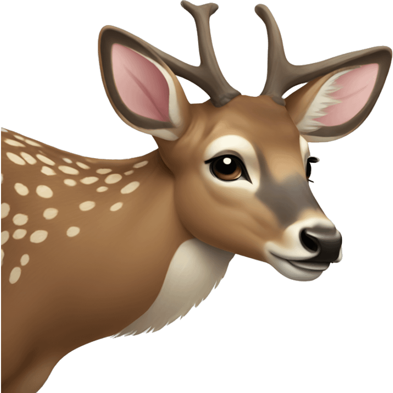 Deer happy  emoji