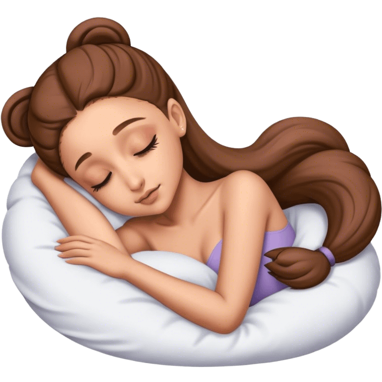 Ariana Grande sleeping emoji