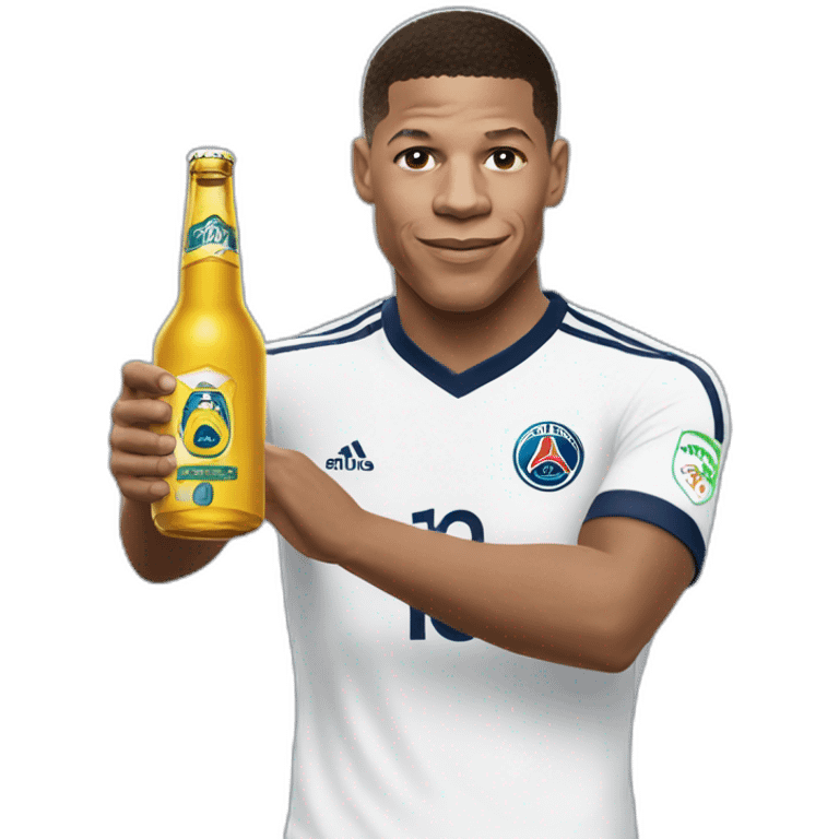 Mbappé bois bière emoji