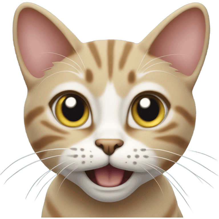 Cat saying for real emoji