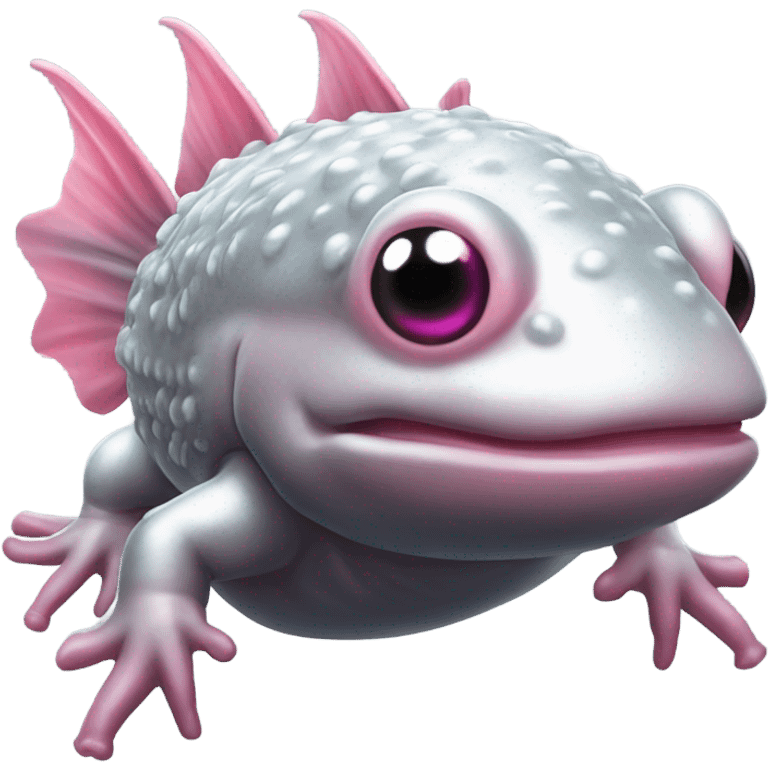 Metal axolotl  emoji