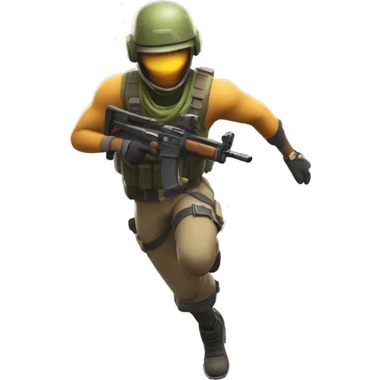 fortnite soldier running emoji