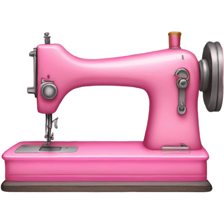 The sewing machine is pink emoji