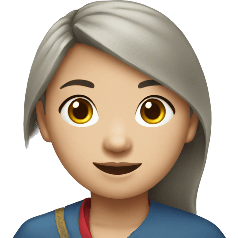 Mongolia girl emoji