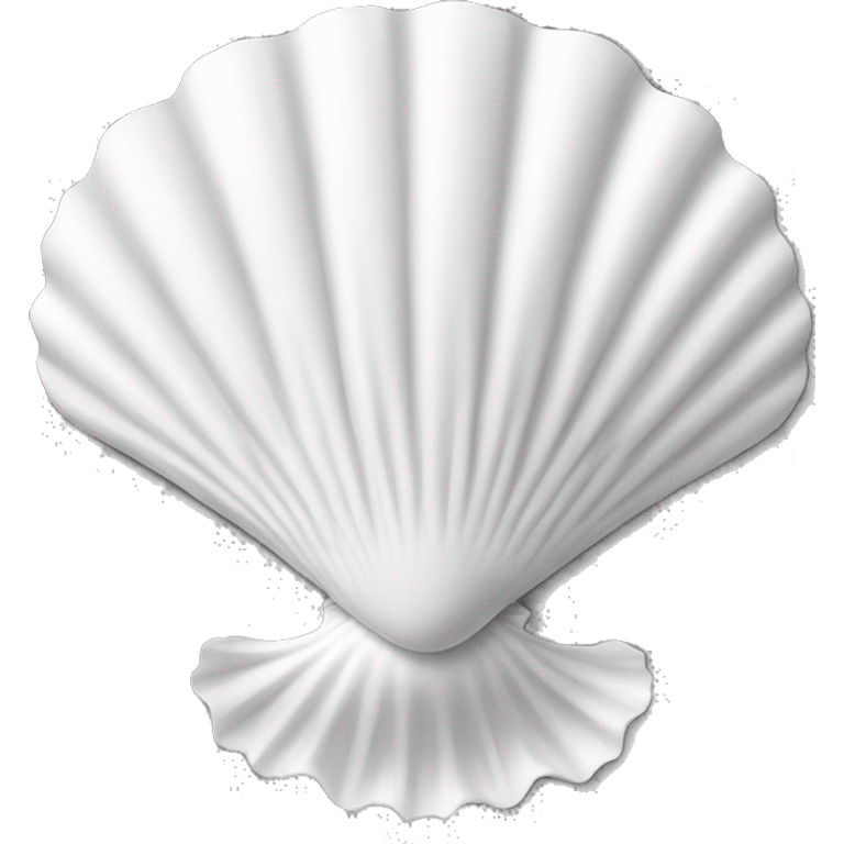 White scallop shell emoji