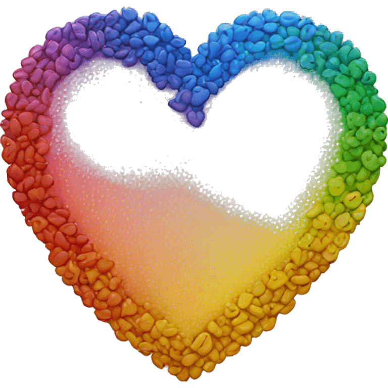 Rainbow heart  emoji