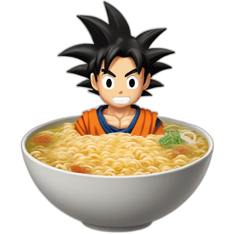 Goku mange ramen emoji