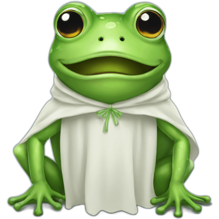 frog in ghost costume emoji