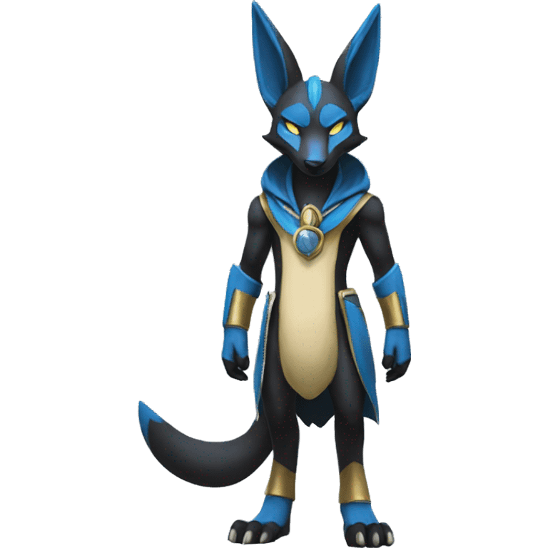 Lucario-Anubis full body emoji