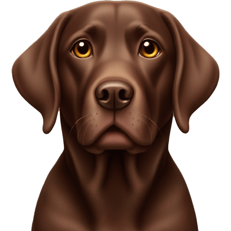 Chocolate lab emoji