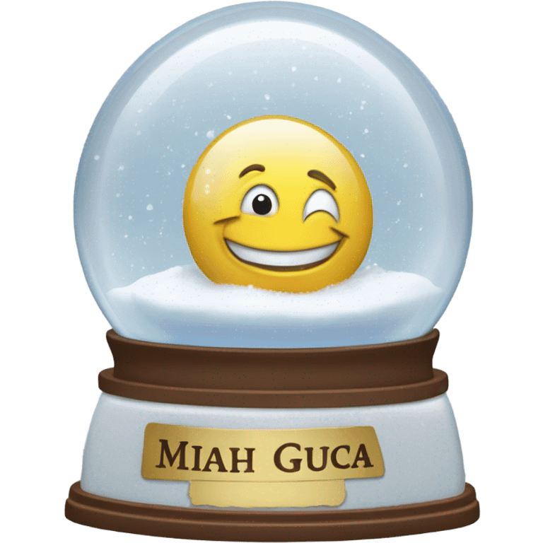 snowglobe with name Mihai Giuca emoji