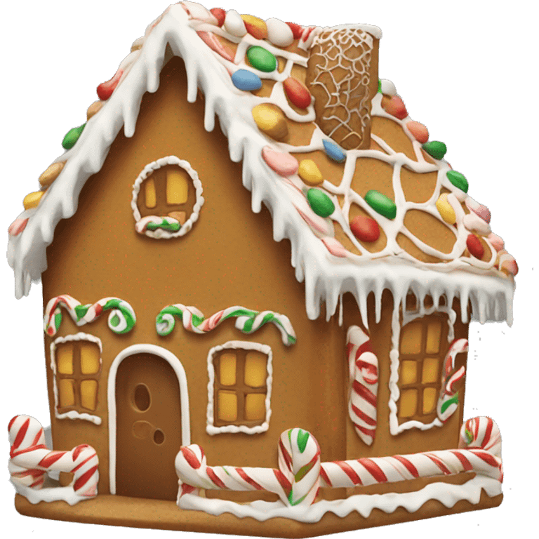 Gingerbread house emoji