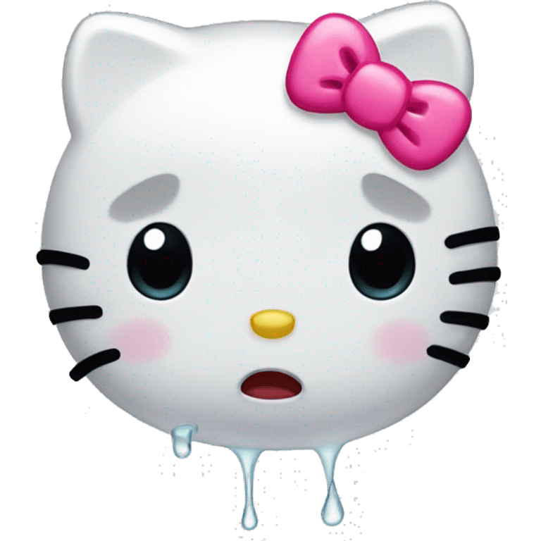 Hello kitty crying emoji