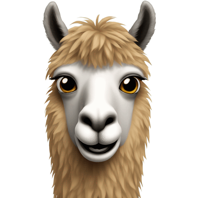 Llama with a beard  emoji